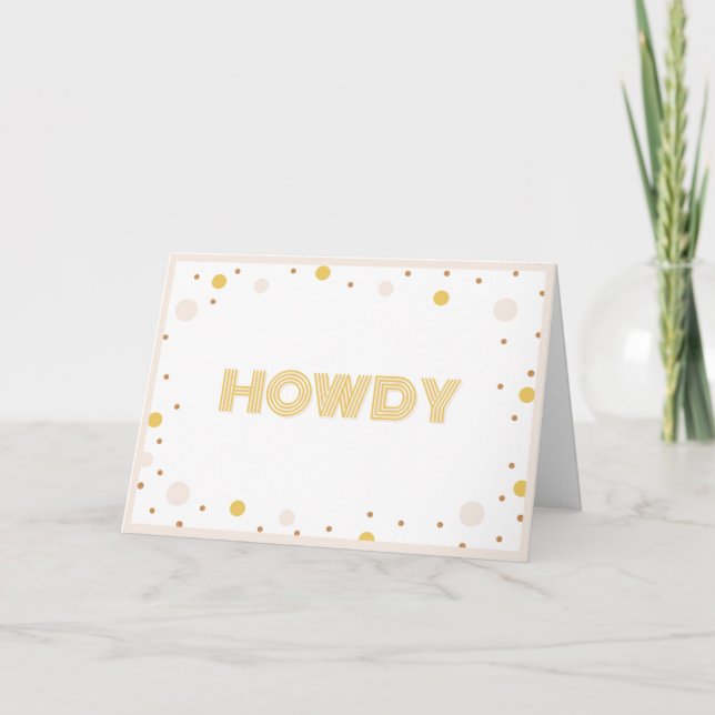 Carte de réaltor pour l'anniversaire de Howdy Texa (Devant)