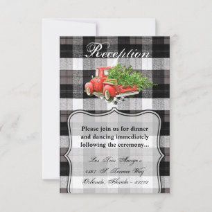 Carte de réception 3,5 x 5 XMAS Camion Buffalo Pla