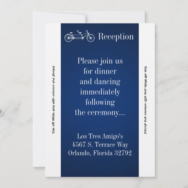 Carte de réception 3,5 x 7 (Devant)