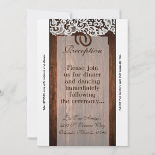 Carte de réception 3,5 x 7 Chaussures à cheval sur