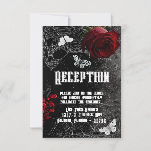 Carte de réception 3,5x5 Coton Hauning Adeline Zad (Devant)