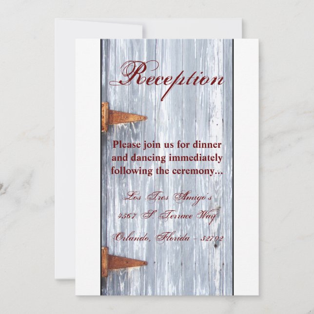 Carte de réception 3,5x7 Lave-linge blanc Bois Gra (Devant)