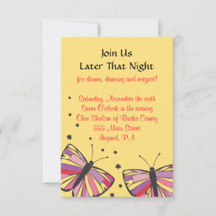 Carte de réception Bat mitzvah FLOTTANTE