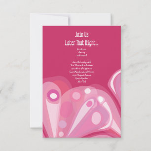 Carte de réception Bat mitzvah SOARING BUTTERFLY