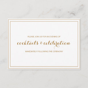 Carte de réception de faire-part de mariage de