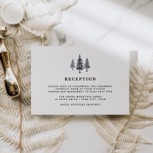 Carte de réception de la forêt d'hiver