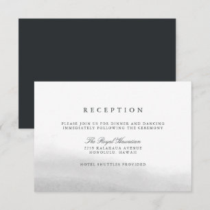Carte de Réception de Mariage Brouillard
