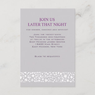 Carte de réception de mariage juif STAR WALL