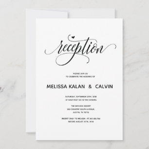 Carte de réception de mariage moderne v1