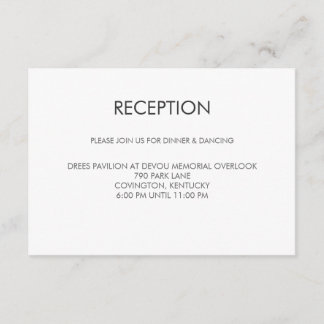 Carte de réception de mariage Tangram Heart