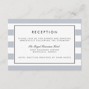 Carte de réception en bande de métro   Gris