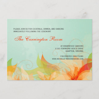 Carte de réception Invitations Abstraites de maria