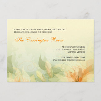 Carte de réception Invitations Abstraites de maria