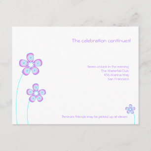 Carte de réception Penina Bat mitzvah