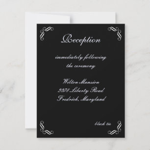 Carte de réception Silver Fairy Tale