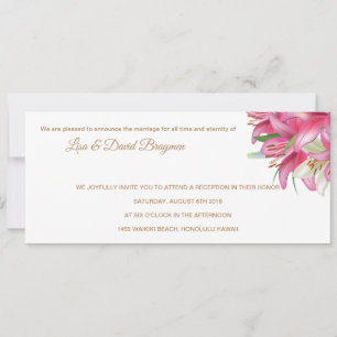 Carte de réception Temple Faire-part de mariage