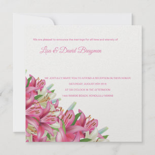 Carte de réception Temple Faire-part de mariage-Ly