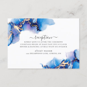 Carte de réception Watercolor Abstraite