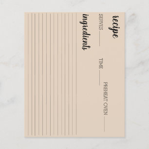 Carte de recette