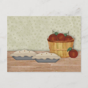 Carte de recette à tarte Apple à la cuisson