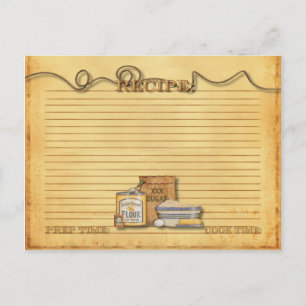 carte de recette ancienne