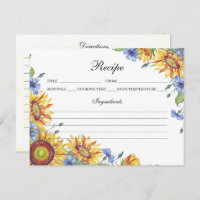 Carte de recette aquarelle Ukraine