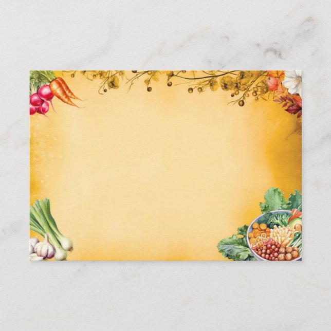 Carte de recette blanche Soup Du Jour (Devant)