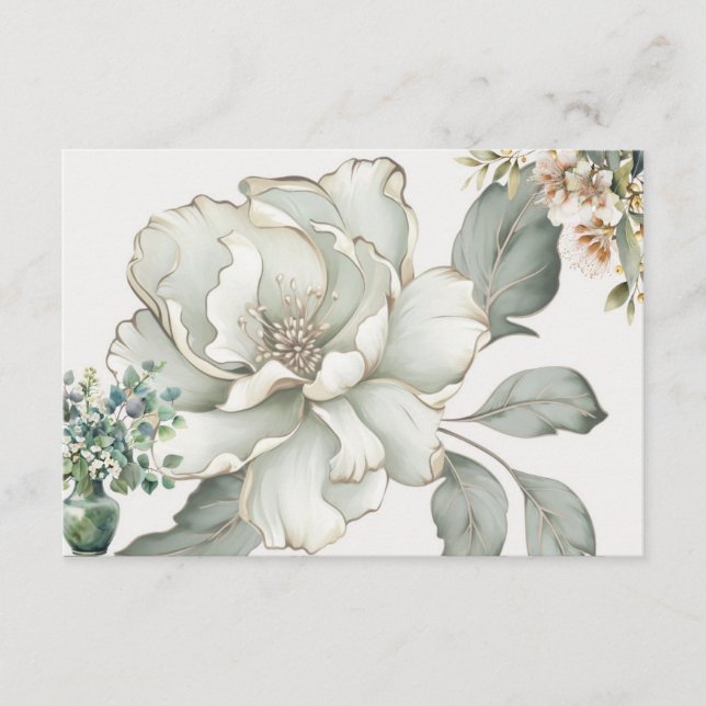 Carte de recette blanche Tranquillité (Devant)