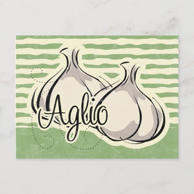 Carte de recette d'ail italien (Devant)