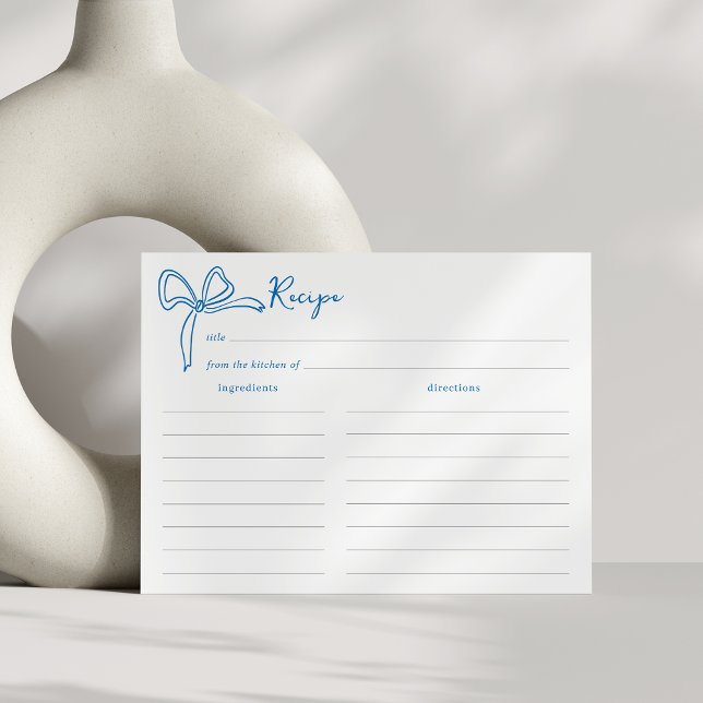 Carte de recette de douche nuptiale Dolce Vita (Créateur téléchargé)