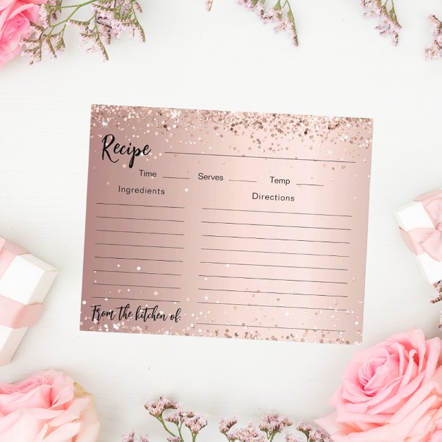 Carte de recette de Fête des mariées de confetti e (Créateur téléchargé)