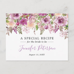 Carte de recette de Fête des mariées de fleurs d'a