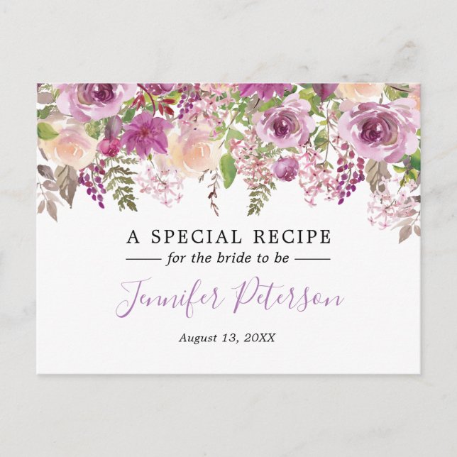 Carte de recette de Fête des mariées de fleurs d'a (Devant)