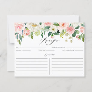 Carte de recette de Fête des mariées de fleurs ros
