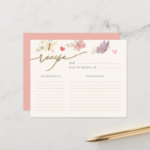 Carte de recette de Fête des mariées de papillons 