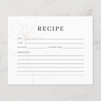 Carte de recette de Fête des mariées de Rose illus