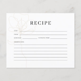 Carte de recette de Fête des mariées de Rose illus