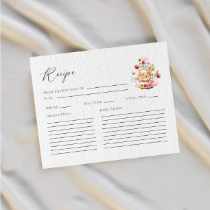 Carte de recette de Fête des mariées fleur sauvage