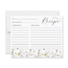 Carte de recette de Fête des mariées Fleur sauvage