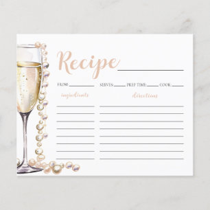 Carte de recette de Fête des mariées Gold Pearls e