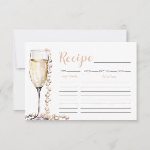 Carte de recette de Fête des mariées Gold Pearls e