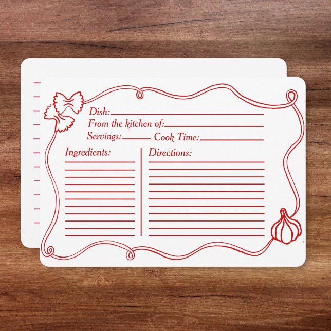 Carte de recette de Fête des mariées italienne à m (Créateur téléchargé)