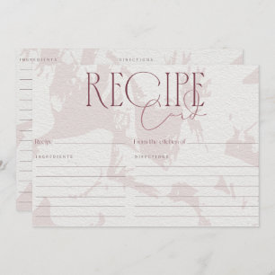 Carte de recette de Fête des mariées rose pâle