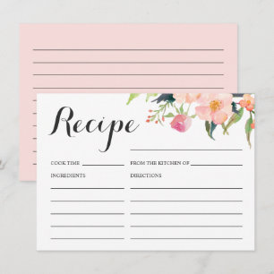 Carte de recette de Fête des mariées végétale