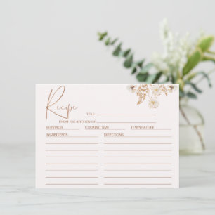 Carte de recette de Fêtes des mariées Fleurs sauva