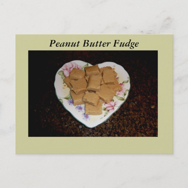 Carte de recette de fudge au beurre d'arachide (Devant)