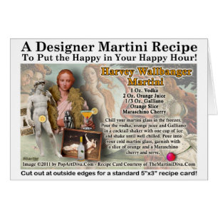 Carte de recette de Harvey Wallbanger Martini