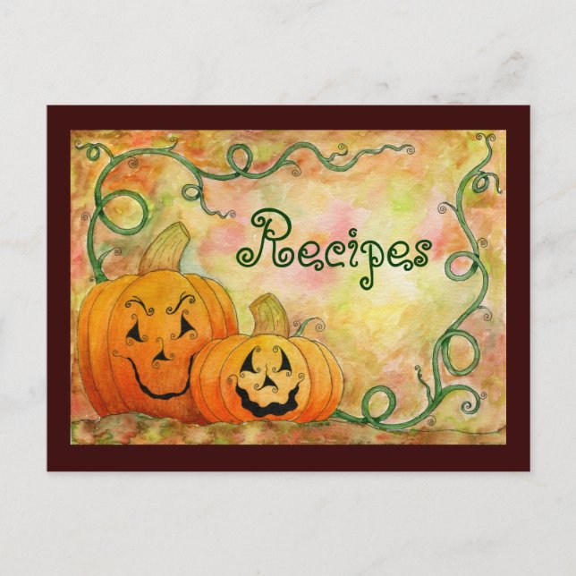 Carte de recette de Jack O'Lanterns (Devant)