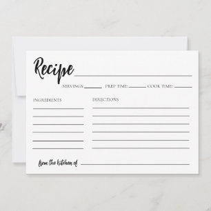 Carte de recette de la cuisine de Fête des mariées