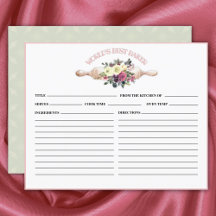 Carte de recette de la meilleure Fête des mariées 